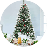  Árbol de navidad nevado
