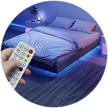 Cama con Luces LED