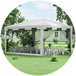 Cenador 4x3 con Mosquitera