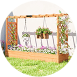 Muebles celosías para jardineras y plantas