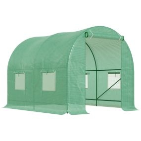 Invernadero de exterior túnel 2,5x2x2 m con cubierta PE 140 g/m² para cultivo en jardín y terraza