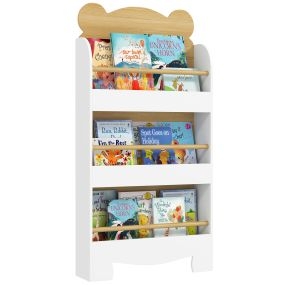Librería infantil de 3 niveles diseño osito natural para sala de juegos dormitorio y guardería
