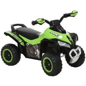 Quad correpasillos para niños 18-36 meses con luces y música, 20 kg, 67,5x38x44 cm, verde