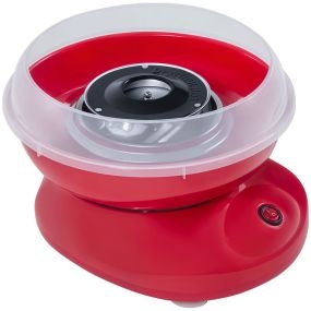 Máquina de algodón de azúcar 450W-550W con 10 palitos 27x26x18 cm roja para fiestas y casa