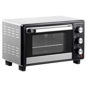 Horno eléctrico de sobremesa 16L 1400W portátil 3 modos 230°C temporizador 60 min plata