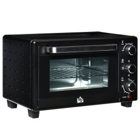 Horno eléctrico de sobremesa 21L 1400W con temporizador 60 min y temperatura regulable 230°C negro