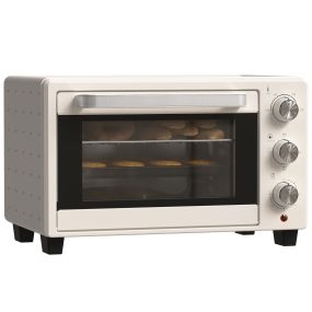 Horno eléctrico de sobremesa 21L 1400W con temporizador 60 min y temperatura regulable 230℃ crema