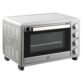 Horno eléctrico de sobremesa 32L 1600W 3 modos de calor temporizador 60 min plata