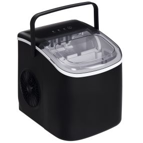 Máquina de hielo 12 kg/24 h autolimpieza 9 cubitos en 6-12 min para casa negro