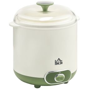 Yogurtera 20 W 1,5 L para yogur griego con filtro, indicador y calentamiento constante, blanca