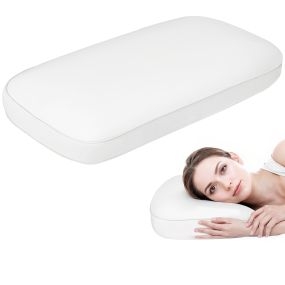 Almohada viscoelástica 81x40 cm refrescante ergonómica con funda extraíble y lavable