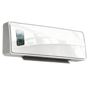 Calefactor eléctrico cerámico de pared 2000W con 3 modos, LED, termostato y temporizador 24h