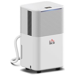Deshumidificador eléctrico 10L/día 2L silencioso 3 modos LED temporizador 24 h blanco