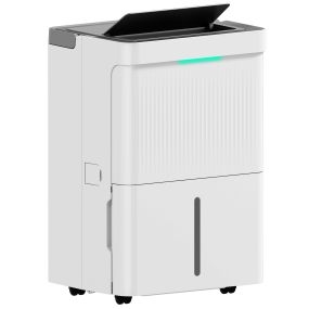 Deshumidificador eléctrico 35L/día 5,5L silencioso 3 modos LED temporizador 24 h blanco