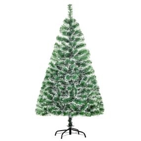 Árbol de Navidad artificial 150 cm 416 ramas hojas PET soporte metal verde Ø75x150 cm