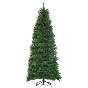 Árbol de Navidad artificial con soporte 210 cm 865 ramas verde