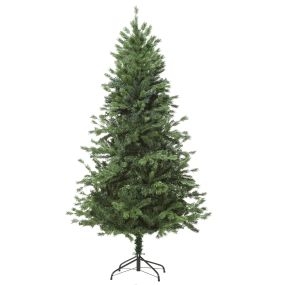 Árbol de Navidad artificial Ø75x150 cm, 440 ramas PE y PVC, base plegable, verde