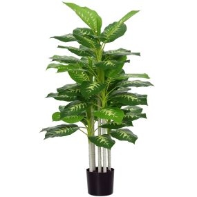 Árbol artificial perenne 120 cm verde para hogar oficina y dormitorio