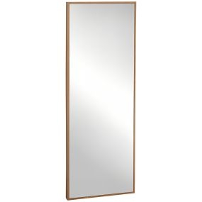 Espejo de pared cuerpo entero 45x125 cm de madera estilo moderno natural