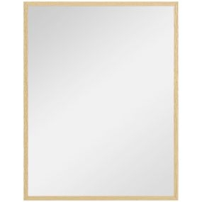 Espejo de pared rectangular 70x90 cm natural para baño, salón, entrada y pasillo, horizontal o vertical