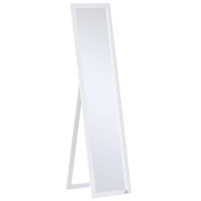 Espejo de pie y pared rectangular cuerpo entero 37x37x154 cm blanco