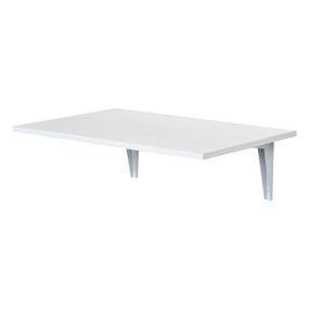 Mesa plegable de pared de madera blanca 60x40x20 cm carga 10 kg para cocina comedor dormitorio