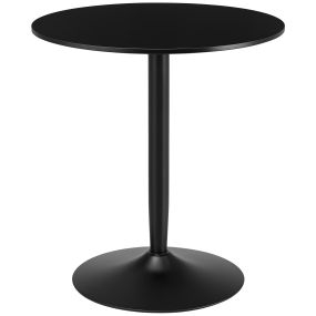 Mesa de comedor redonda moderna Ø70x75 cm para 2 personas con base de acero y almohadillas antideslizantes