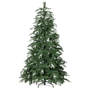 Árbol de Navidad artificial 180 cm con ramas realistas efecto nieve y soporte de acero