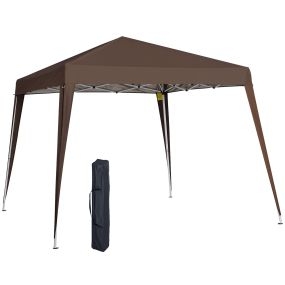 Carpa plegable 3x3 m pop-up ajustable con bolsa de transporte anti-UV impermeable para exterior