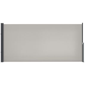 Toldo lateral retráctil impermeable anti-UV 300x140 cm gris claro