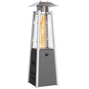 Estufa de gas butano 3000W portátil para exterior, temperatura ajustable, bronce