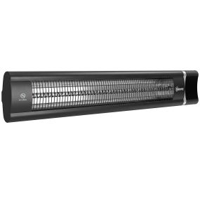 Calefactor por Infrarrojos para Terraza 3000 W, Estufa Exterior Eléctrica Pared de Aluminio con IP65, 9 Niveles de Calor, Temporizador 24 H, Control Táctil/Remoto, Pantalla LED para Exterior