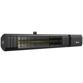 Calefactor por Infrarrojos para Terraza 2000 W, Estufa Exterior Eléctrica Pared de Aluminio con IP65, Control por App/Táctil/Mando a Distancia, 9 Niveles de Calor, Temporizador 24 h y Funda