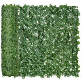 Seto artificial de hiedra para ocultación 3x1 m verde para jardín terraza y balcón