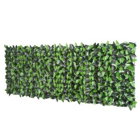 Seto artificial en rollo 3x1 m verde para privacidad en balcón, valla y jardín exterior
