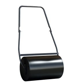 Rodillo de césped de acero 38L rellenable con agua o arena Φ50x32 cm asa desmontable