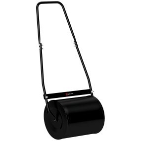 Rodillo de césped de acero 30L rellenable con agua o arena Φ32x40 cm asa desmontable