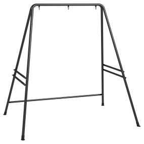 Soporte para silla colgante de acero negro carga 150 kg para patio terraza balcón jardín