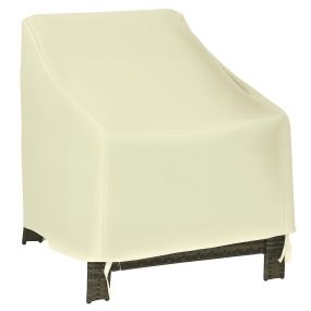 Funda protectora para sillón impermeable exterior 68x87x77 cm tela 600D