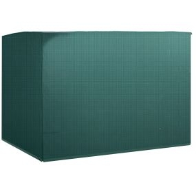 Funda para balancín de jardín impermeable con cremallera 215x155x150 cm verde