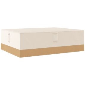 Funda protectora para muebles de jardín 275x208x78 cm tela 600D impermeable beige
