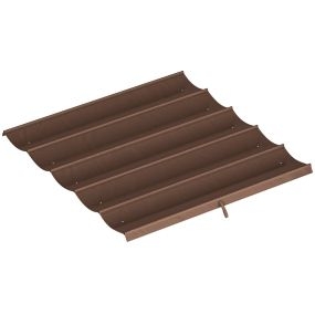 Techo de repuesto retráctil para pérgola 2,5x2,55 m UV30+ café