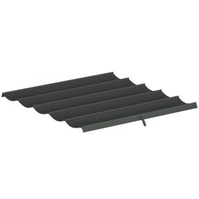 Techo de repuesto retráctil para pérgola 2,5x2,55 m UV30+ gris oscuro