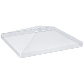 Cubierta protectora impermeable transparente para gazebo pérgola toldo carpa 3x3 m