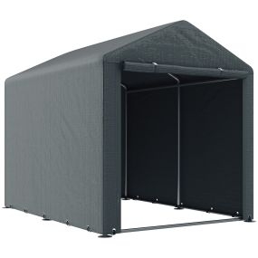 Carpa de jardín exterior para herramientas y bicicletas 1,6x2,2x1,7 m gris oscuro