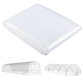 Plástico invernadero transparente 6x10 m de polipropileno resistente al agua para huerto y jardín