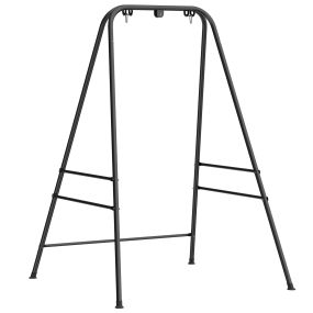 Soporte para silla colgante y hamaca de acero negro 183 cm carga 150 kg para interior y exterior
