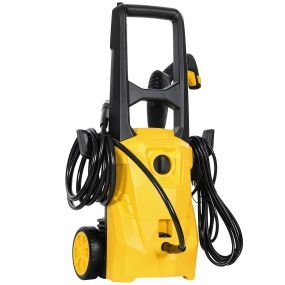 Hidrolimpiadora alta presión 1600W 120 bar 390 L/h bomba aluminio manguera 3 m amarilla