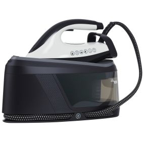 Centro de planchado 2800W 100 g/min 8 bares suela cerámica doble capa azul