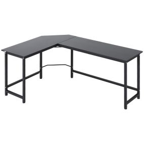Mesa de ordenador en L para oficina y hogar 168x120x75 cm con marco de metal